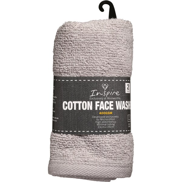 Essentials Face Washer Capcin 33 x 33 Cm 2 Pack