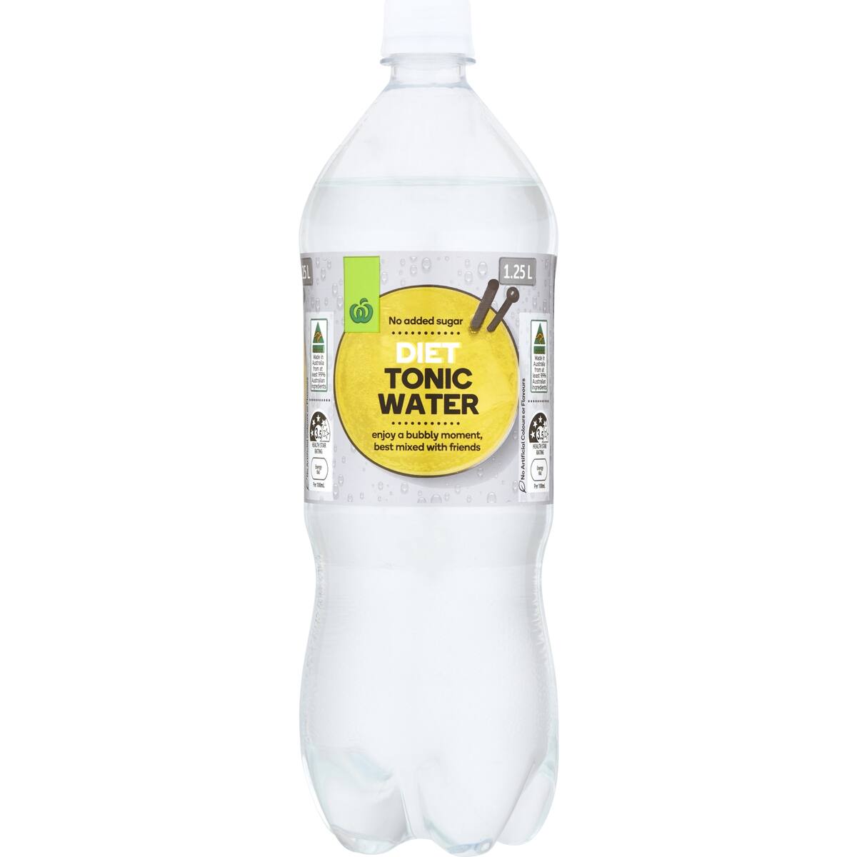 Woolworths Diet Tonic Water 1.25l bunch