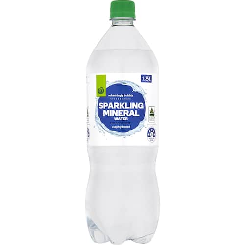 Woolworths Sparkling Mineral Water 1.25l bunch