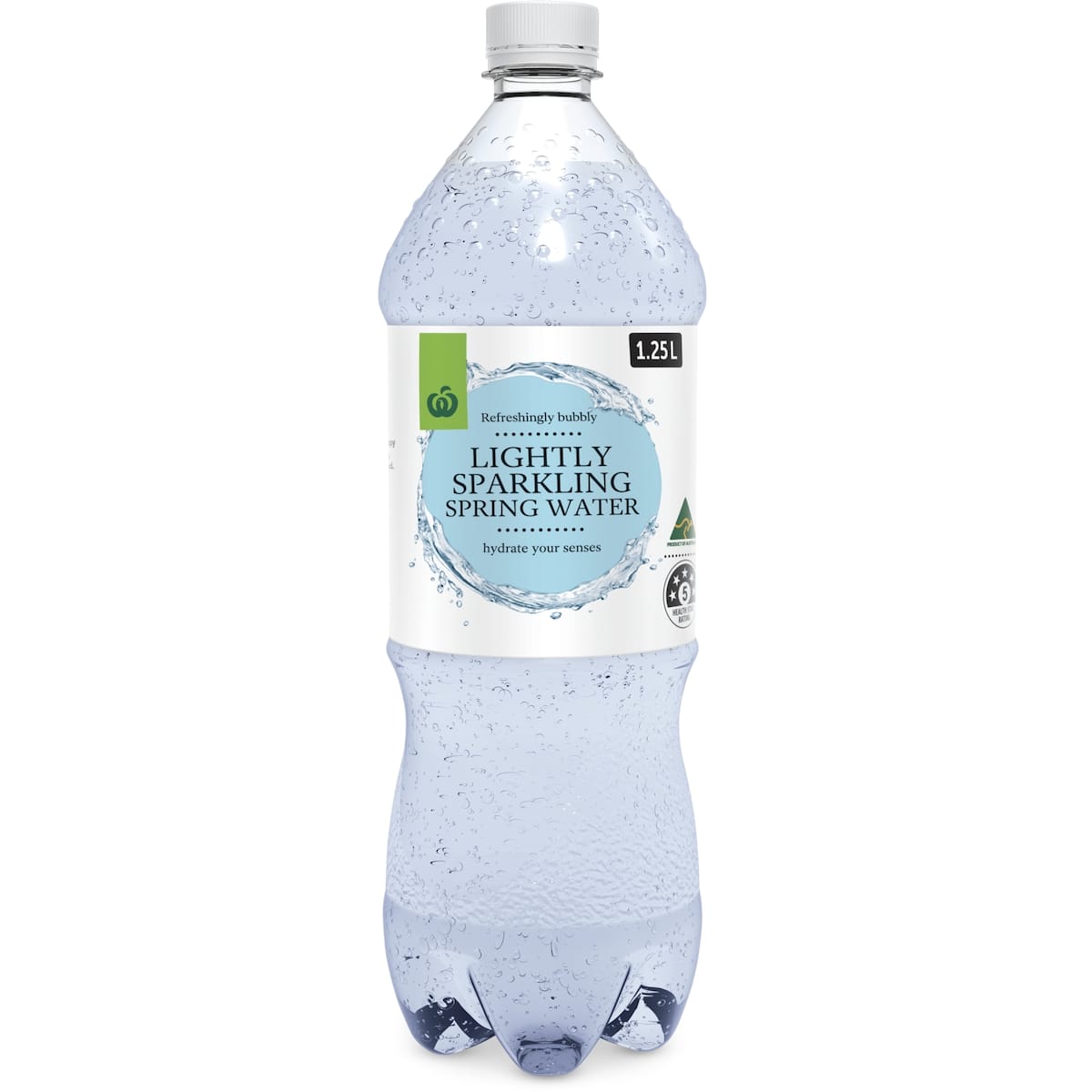 Woolworths Lightly Sparkling Spring Water 1.25l bunch