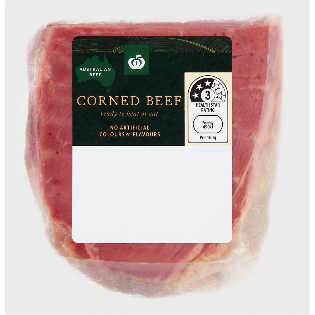 Woolworths Corned Beef Silverside Portion 600g 1kg bunch