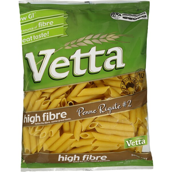 Vetta Penne High Fibre Rigate No 18 500g