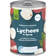 Woolworths Lychees In Syrup