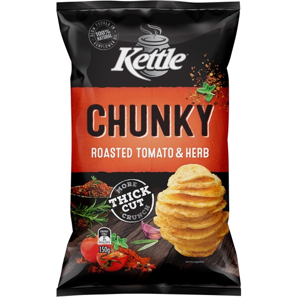 Kettle Chunky Roasted Tomato & Herb 150g