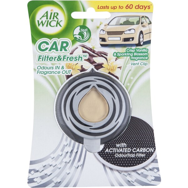 Air Wick Flip & Fresh Car Air Freshener Crisp Vanilla Each