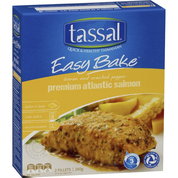 Tassal Easy Bake Salmon Lemon & Pepper 260g