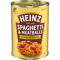 Heinz Canned Spaghetti & Meatballs & MEATBALLS IN TOMATO SAUCE