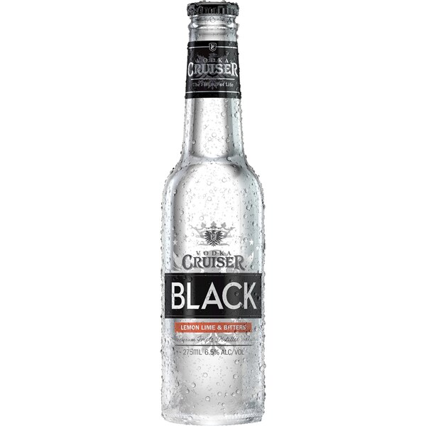 Vodka Cruiser Black Lemon Lime Bitters 275ml