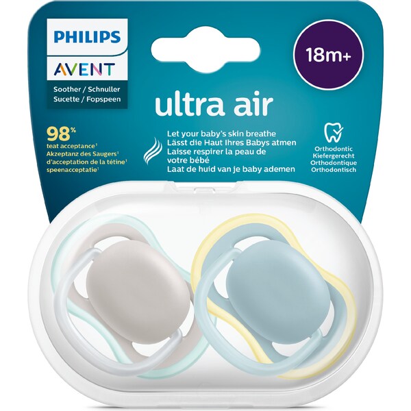 Philips Avent Ultra Air Soother 18+M Assorted 2 pack