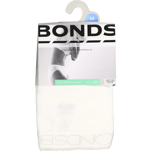 Bonds Underwear Hi Leg Plain Each