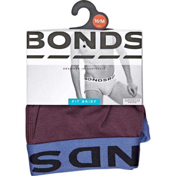 Bonds Mens Underwear Brief Medium Each