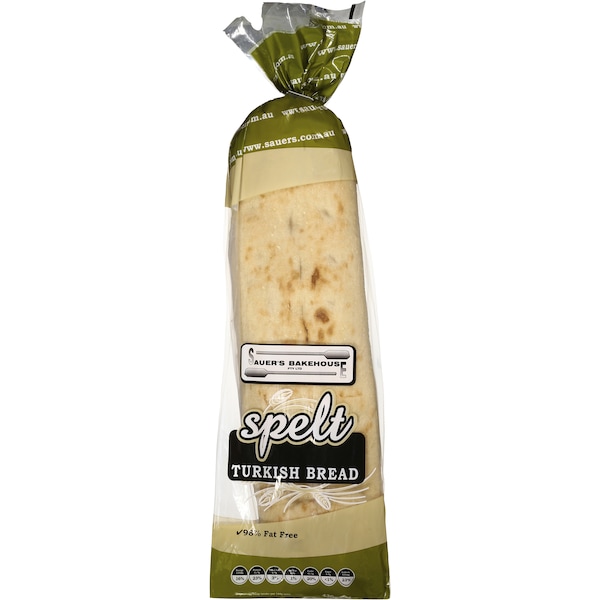 Sauer's Bakehouse Spelt Turkish Bread 430g