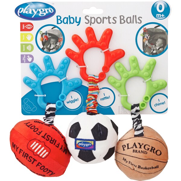 Playgro Baby Toy Ball Trio Each