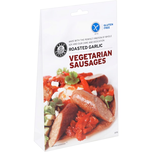 Bean Supreme Gluten Free Roasted Garlic Sausage 300g