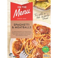 On The Menu Spaghetti & Meatballs Frozen Meal