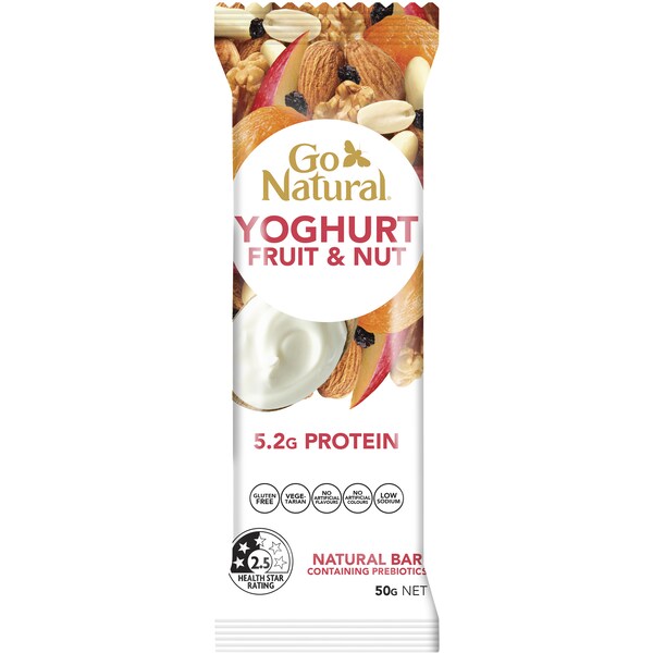 Go Natural Bar Fruit And Nut With Yoghurt 50g