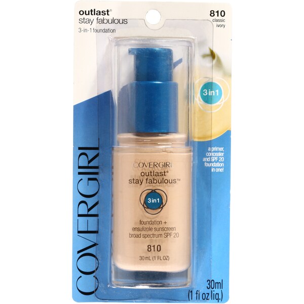 Covergirl Outlast Stay Fabulous 3 In 1 Foundation Classic Ivory Each