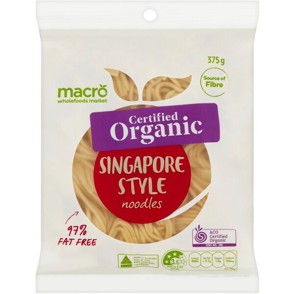 Macro Organic Singapore Noodles 375g