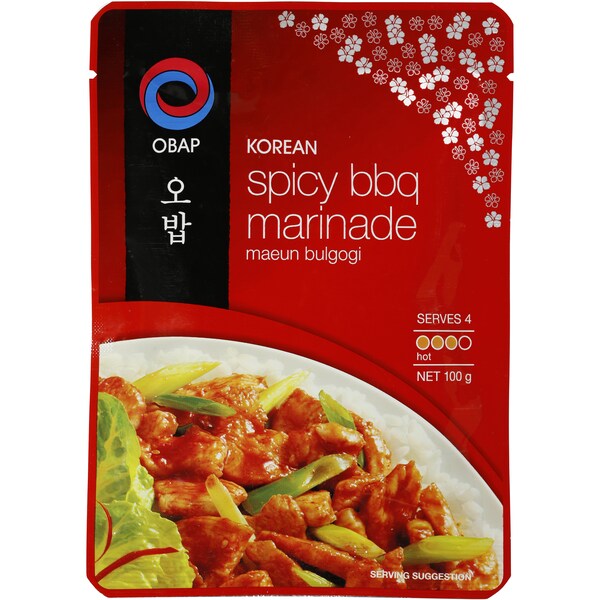 Obap Korean Sauce Spicy Bbq Marinade 100g