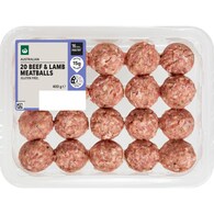 Woolworths 20 Pack Beef & Lamb Meatballs