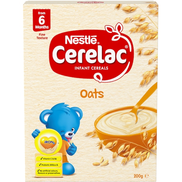 Nestle Cerelac Baby Cereal Oats Stage 2 200g