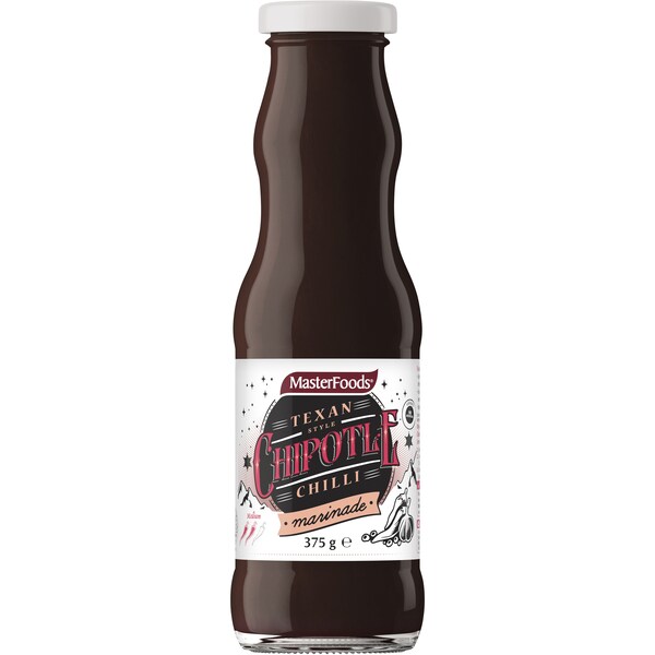 MasterFoods Texan Style Chipotle Chilli Marinade 375g