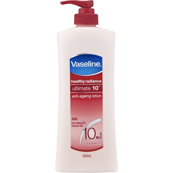 Vaseline Ultimate 10 Anti Ageing Body Lotion Healthy Radiance 400ml