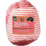 Woolworths Pork Shoulder Roast Boneless Boneless Small