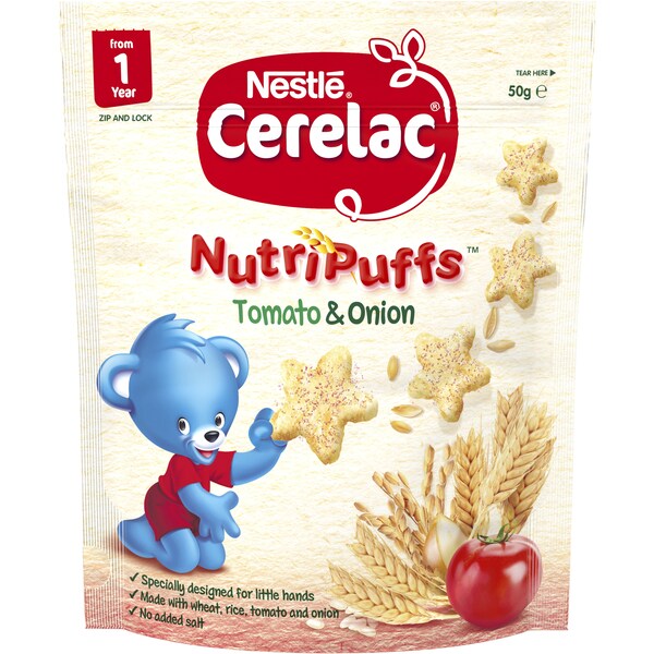 Cerelac Nutripuff Tomato & Onion 50g