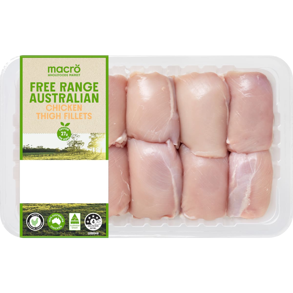 Macro Fillets Macro Free Range Chicken Thigh Fillet 800g - 1.1kg | bunch