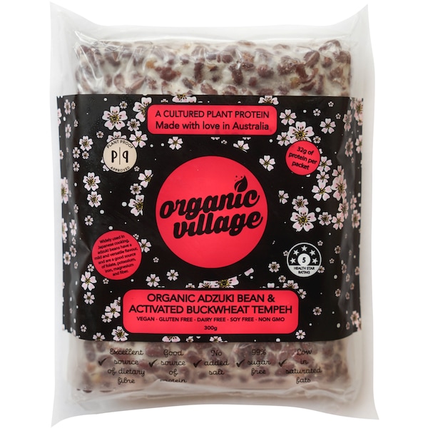 Organic Village Bean & Buckwheat Tempeh 300g