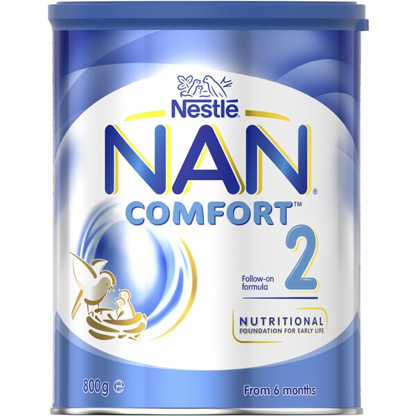Nestle Nan Comfort 2 Follow-On 6-12 Months Baby Formula Powder 800g