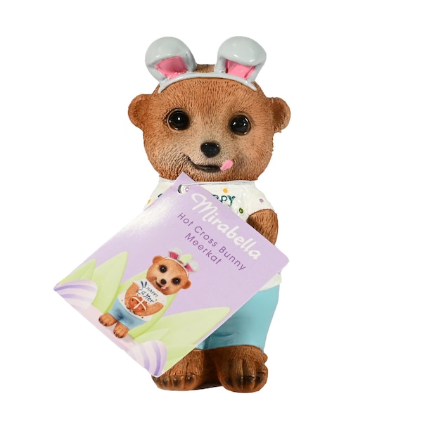 Mirabella Mini Easter Meerkat Hot Cross Bunny each