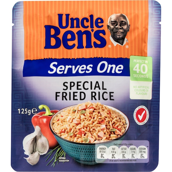 Uncle Ben's Serves One Microwave Special Fried Rice 125g