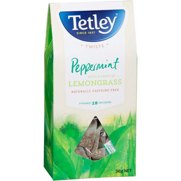Tetley Peppermint Pyramid Tea 18 Pack 36g
