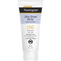 Neutrogena SPF 50 Ultra Sheer Body Lotion Sunscreen