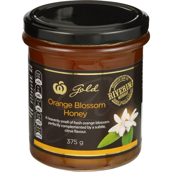 Woolworths Gold Orange Blossom Honey 375g