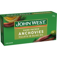 John West Anchovy Fillets In Olive Oil