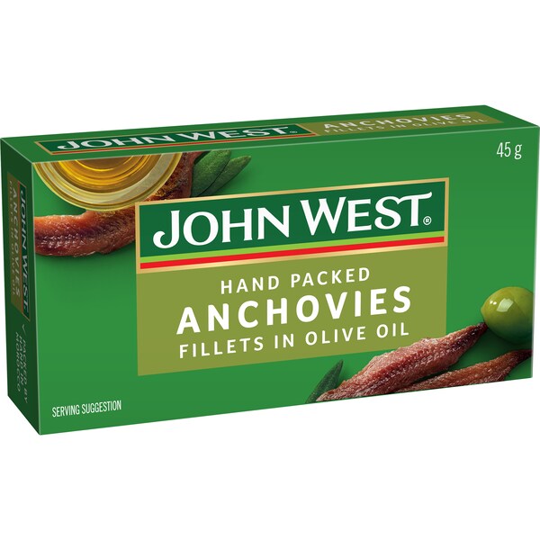 John West Anchovy Fillets In Olive Oil 45g