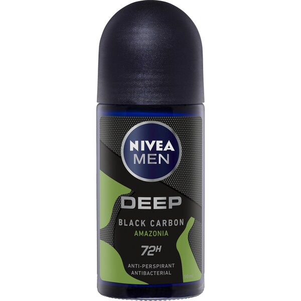 Nivea MEN Deep Amazonia 48 Hour Roll On Antiperspirant Deodorant 50mL