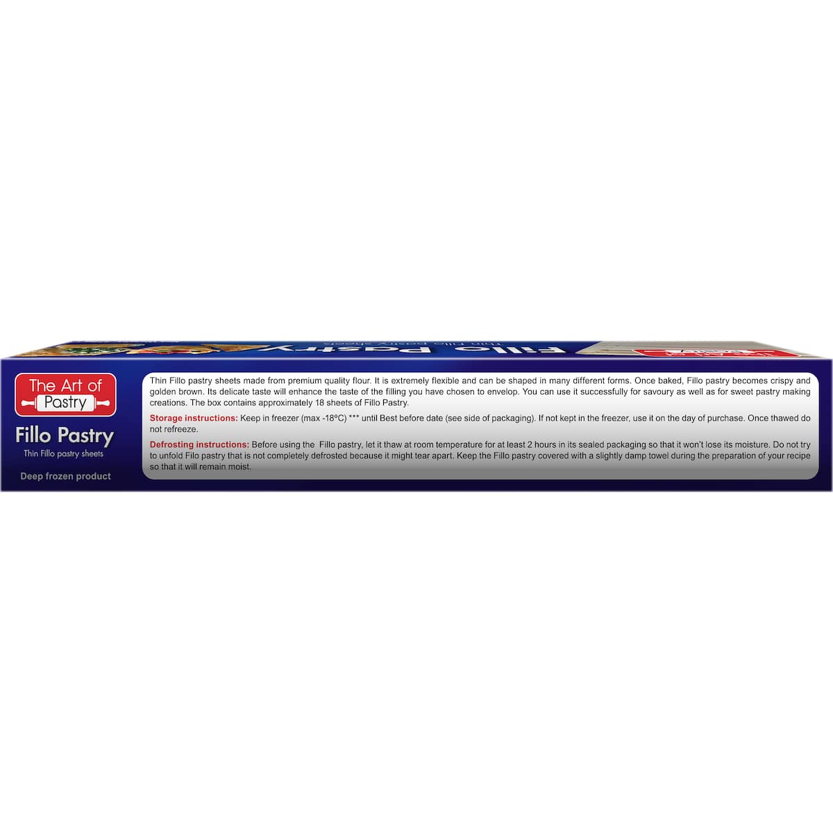 Art Of Pastry Frozen Fillo Pastry Sheets 375g Bunch