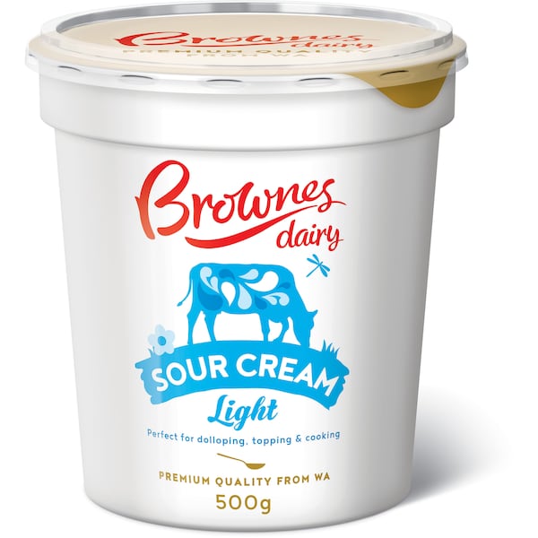 Brownes Light Sour Cream 500g