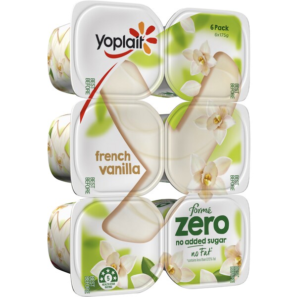 Yoplait Forme Zero French Vanilla Yoghurt 6x175g
