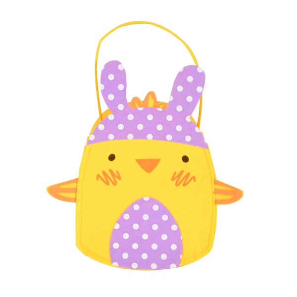 Easter Felt Egg Hunting Bag Chick each