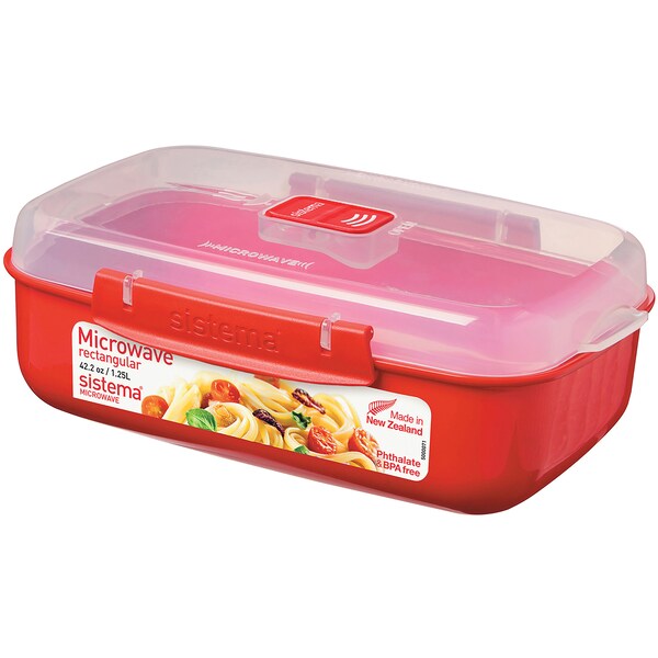 Sistema Microwave Rectangle Container 1.25L each