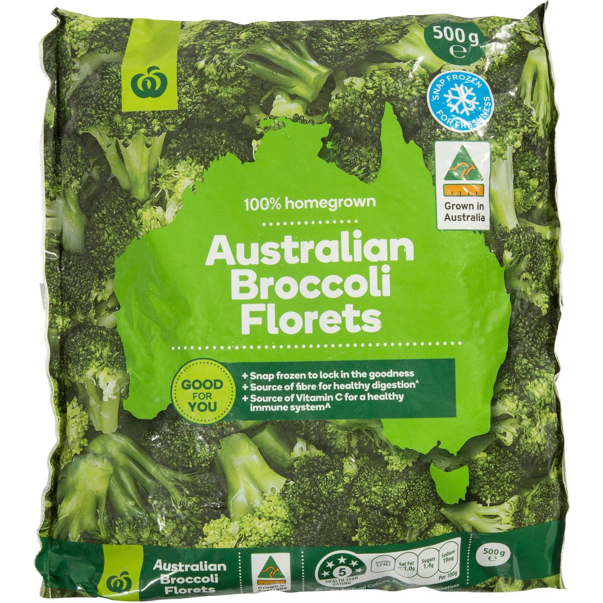 Woolworths Broccoli Florets 500g bunch