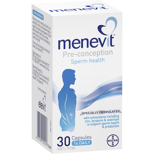 Menevit Male Fertility Supplement With Antioxidants 30 pack