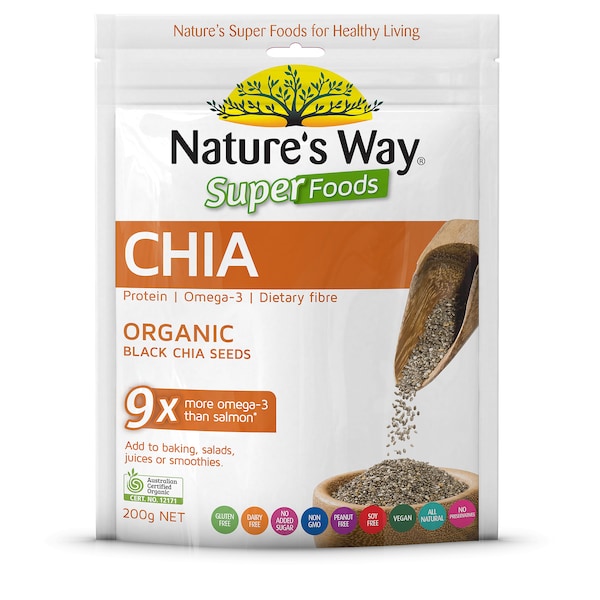Nature's Way Super Foods Chia Seeds 200g