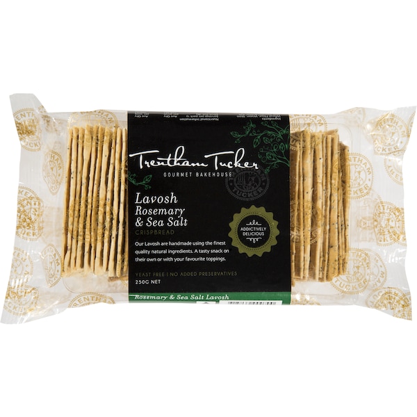 Trentham Tucker Lavosh Rosemary & Sea Salt 250g