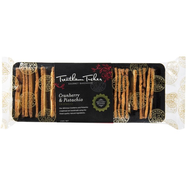 Trentham Tucker Crisp Bread Cranberry & Pistachio 150g